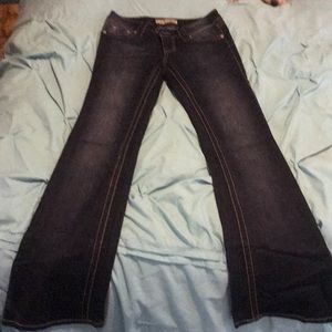 Dark blue Paris blue jeans!